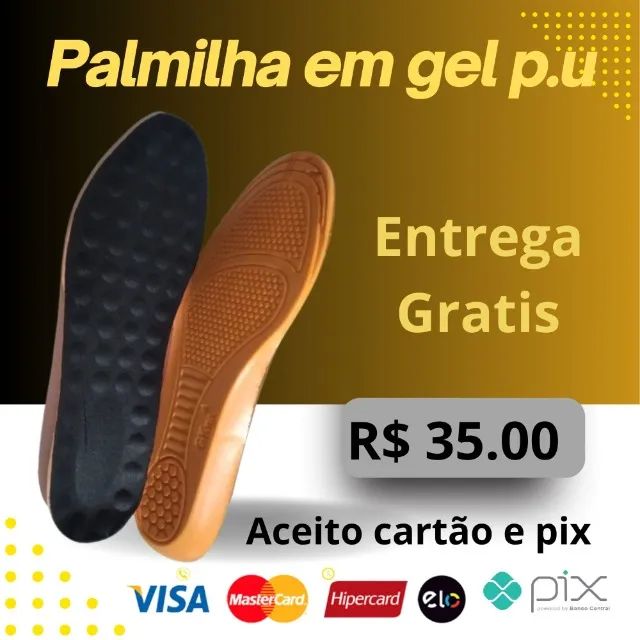 palmilha em geu p/u ajustavel só tenho  40/41/42