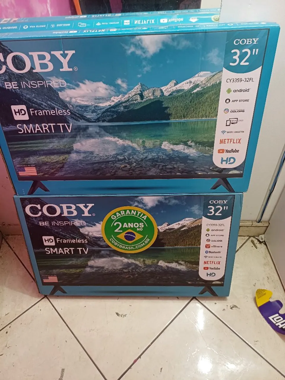 TV Coby 32 polegadas Smart Android