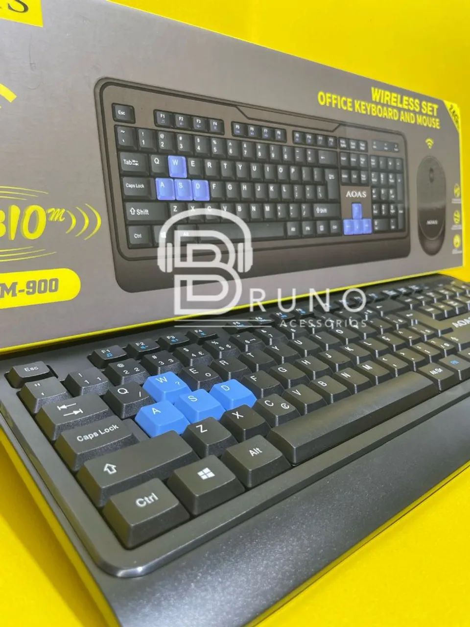 Kit Teclado e Mouse Sem Fio - Foto 3