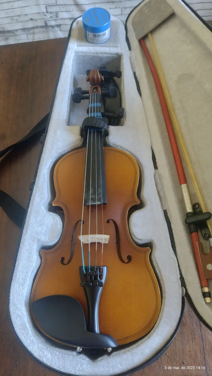 Violino Infantil Vogga 1/8 com estojo e estante