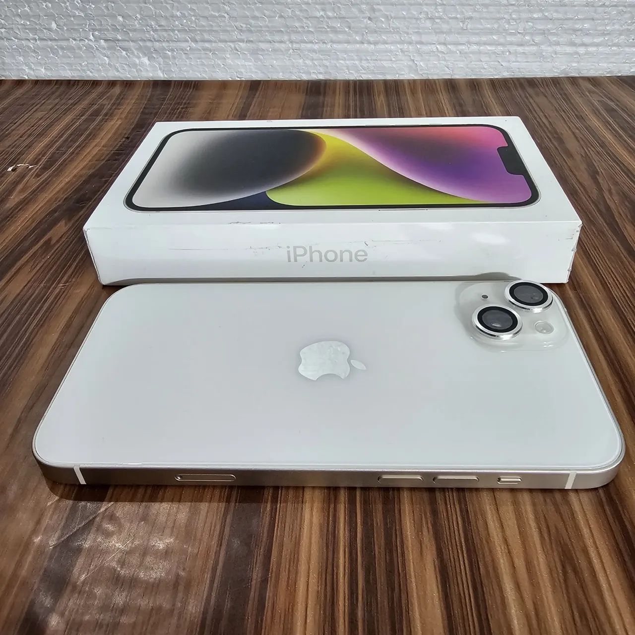 iPhone 14 Plus StarLight Chip Físico Armazenamento 128GB Saúde