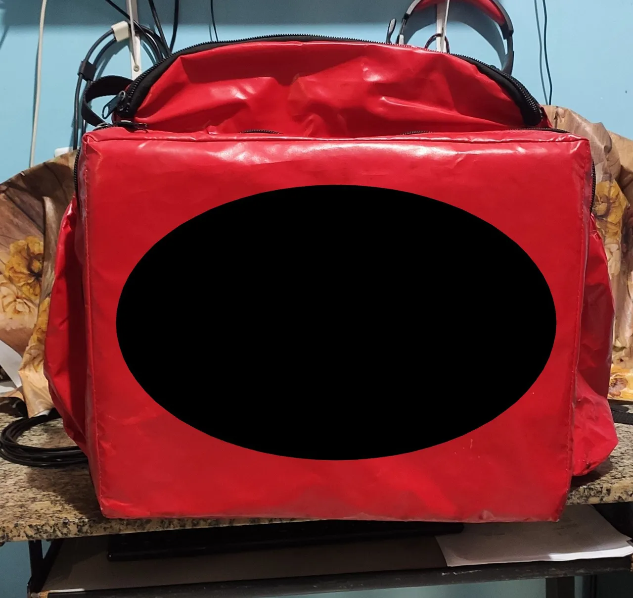 Mochila Térmica Vermelha para Entregas