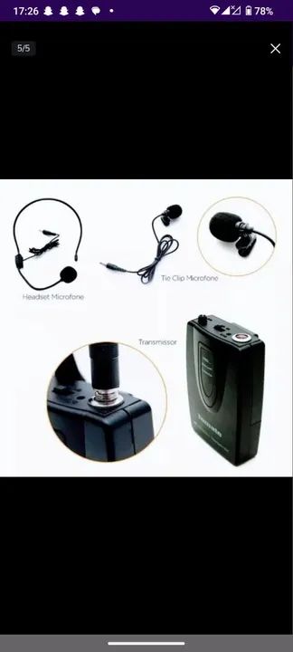 Vendo microfone labial novo 150,00 chama * valor negociável  - Foto 3