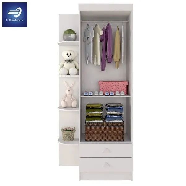 OFERTA Guarda-Roupa Infantil com 2 Gavetas 2 Portas  - Foto 5