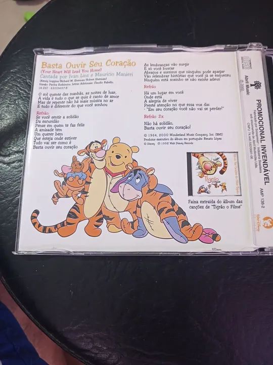 Cd single Trilha sonora Tigrão o Filme - Basta ouvir seu coraçao - Foto 3