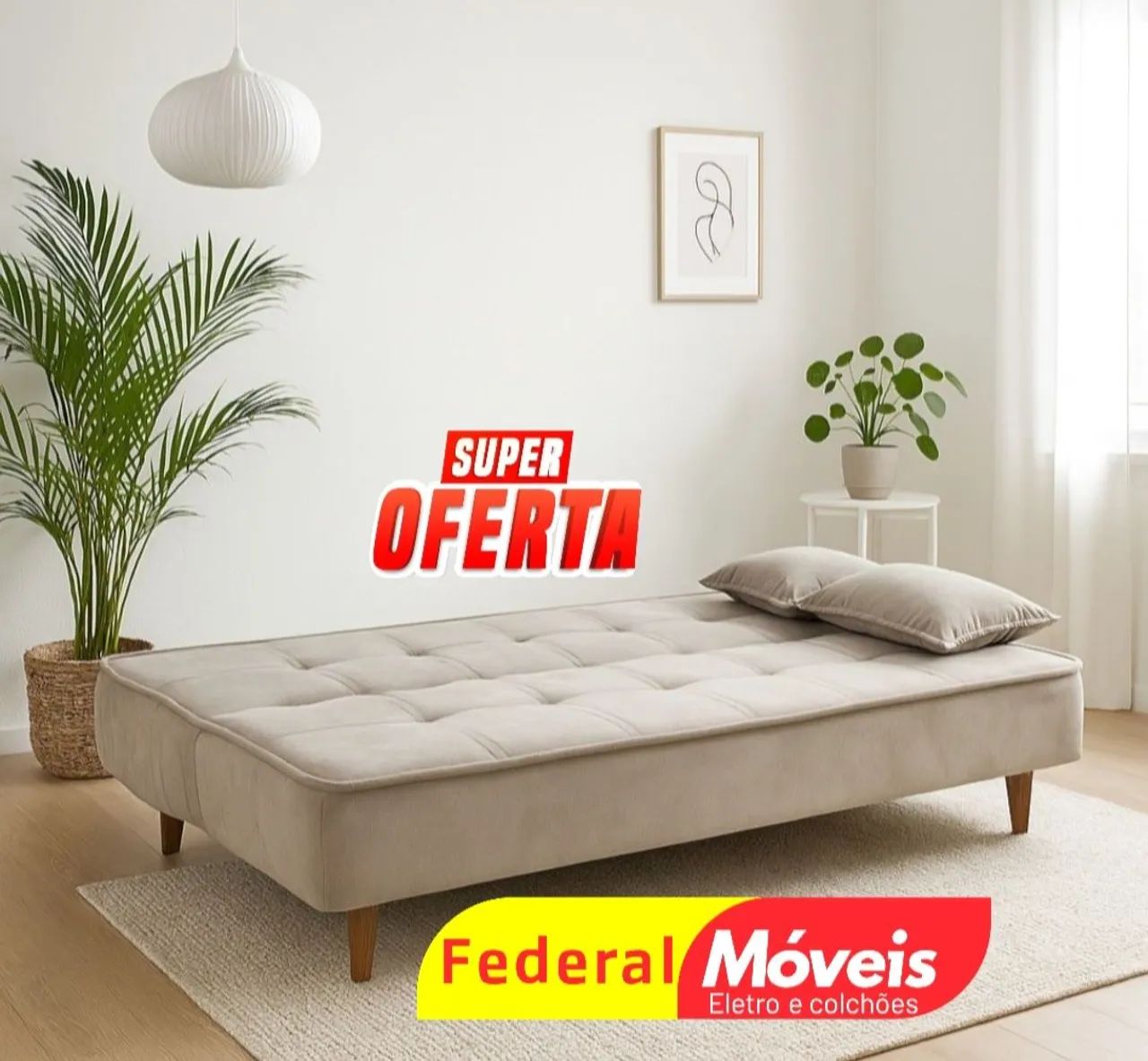 Sofá Cama 1,88m - Novo, Confortável e Muito Prático! - Foto 3