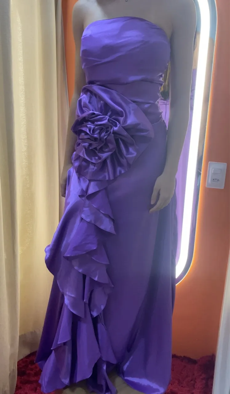Vestido de formatura roxo
