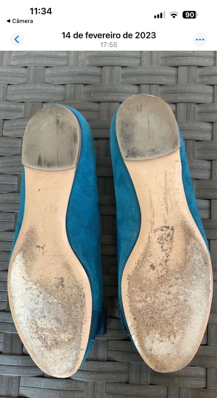 Sapatilha Ferragamo Azul - Foto 2