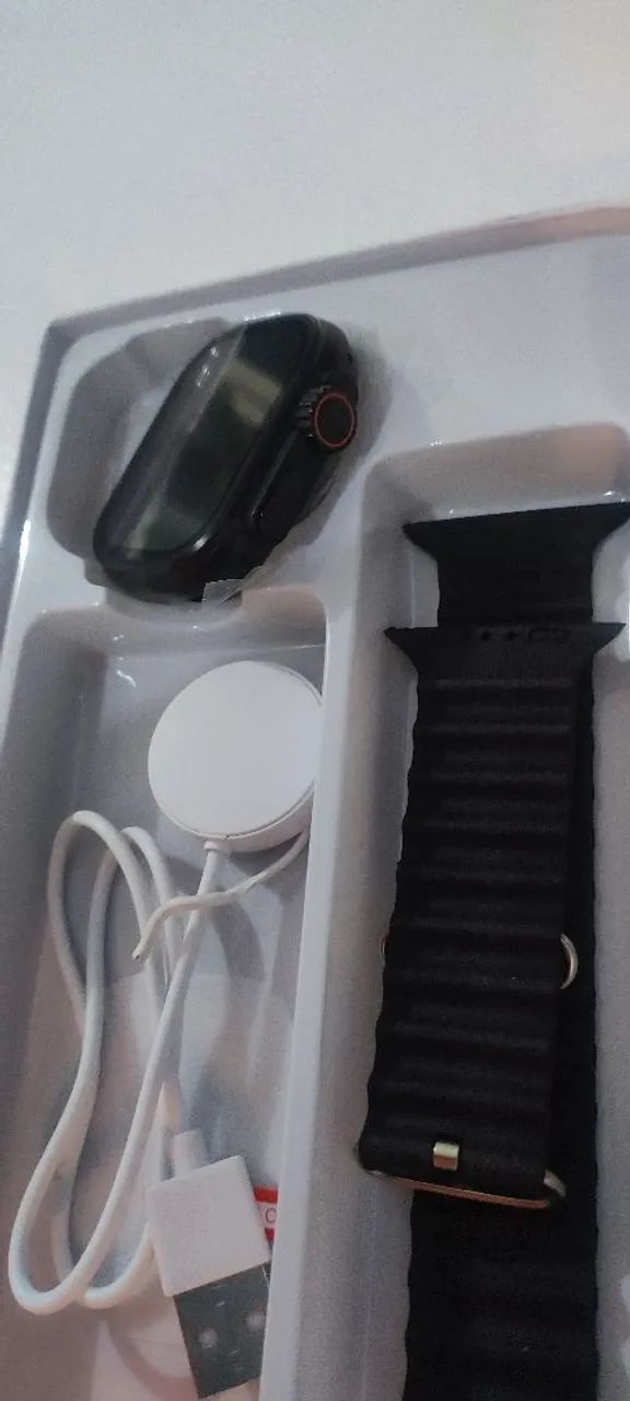 Smartwatch ultra t10 preto pulseira extra  - Foto 4