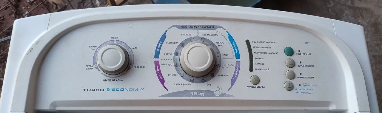 Máquina faz tudo Electrolux turbo 15 kg funcionando perfeitamente top!!! - Foto 5