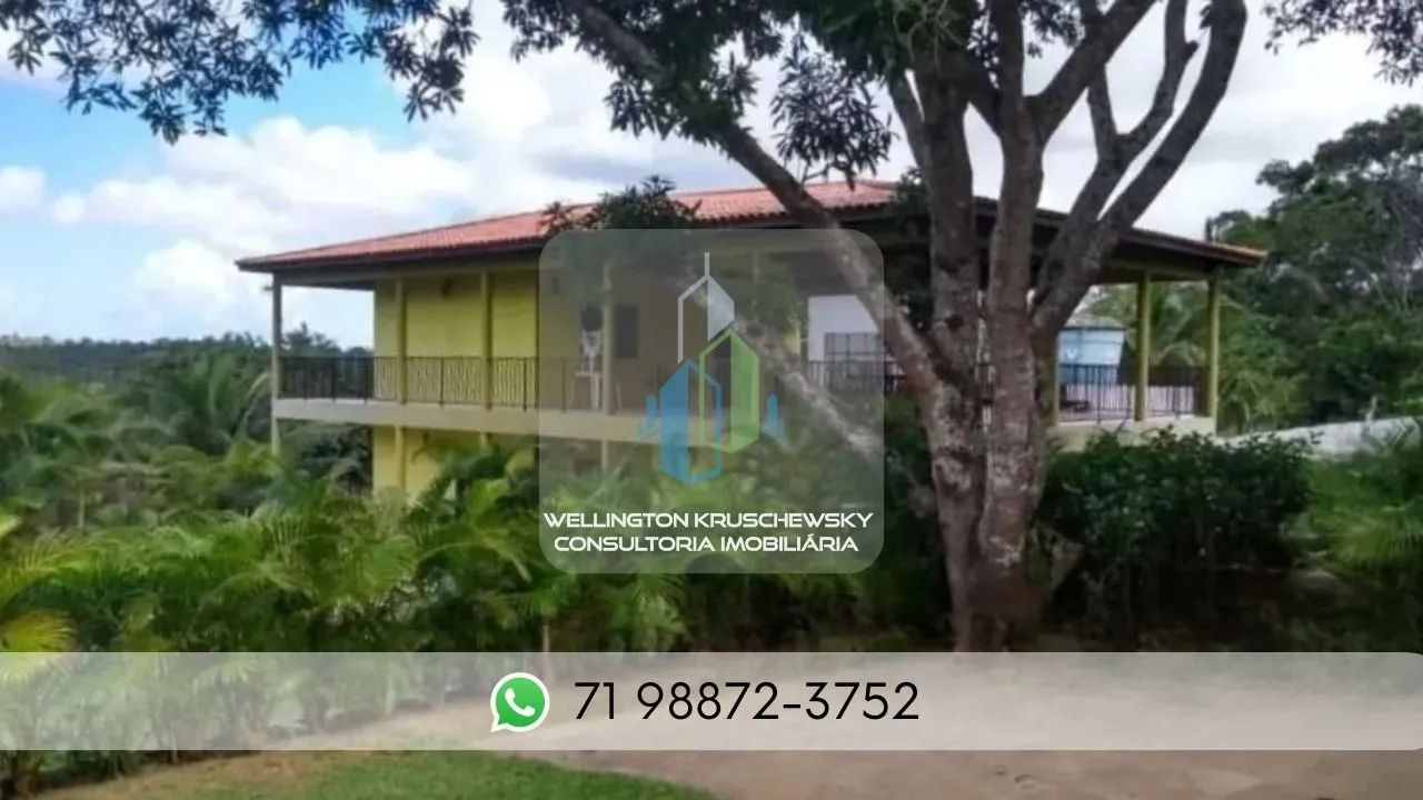 SÍTIO 6.900m² 2 CASAS 6 QUARTOS 3 SUÍTES VARANDA PISCINA GARAGEM VENDE SIMÕES FILHO