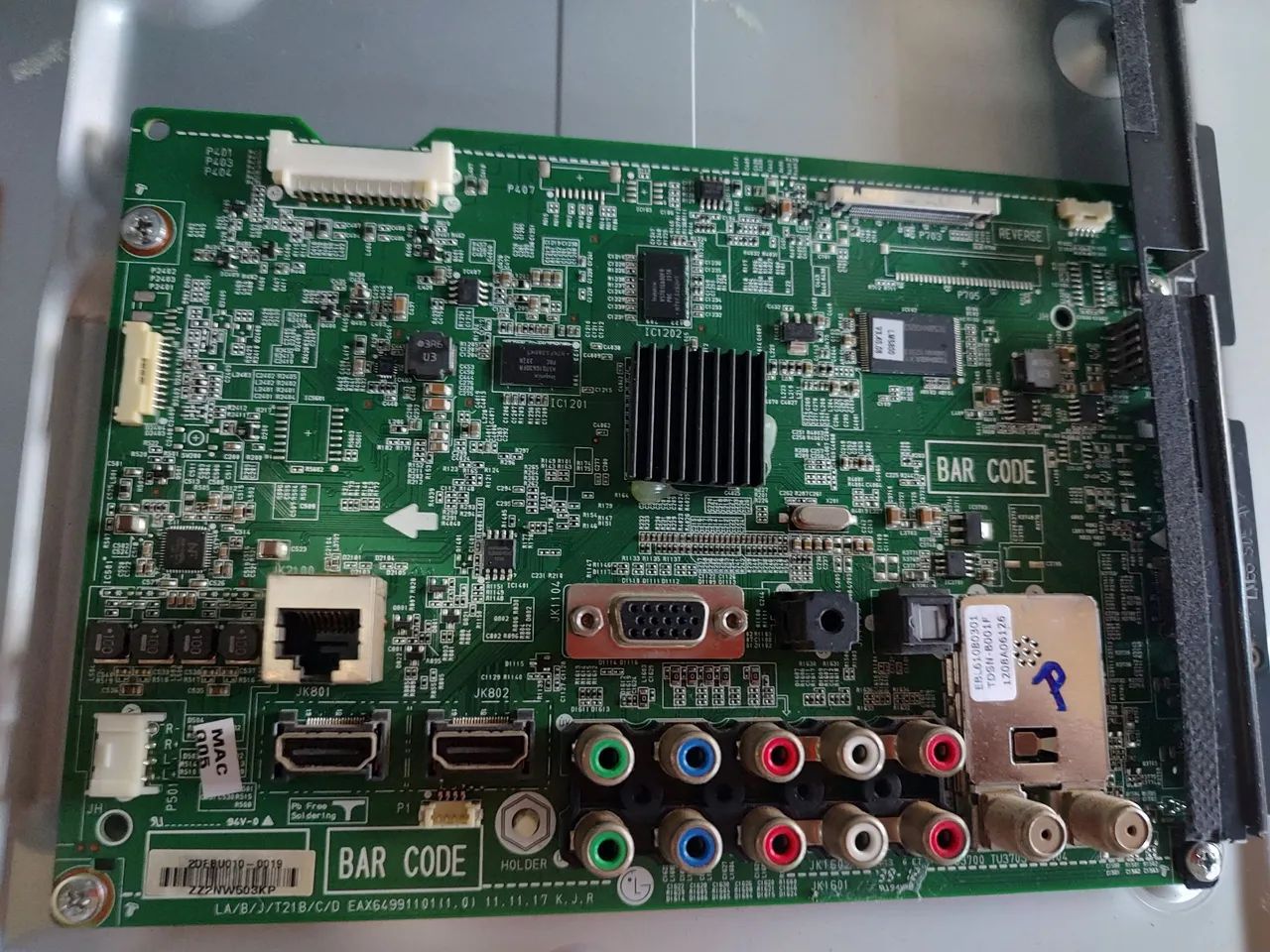 Placa principal tv LG 42LM5800 quase nova veja - Foto 4