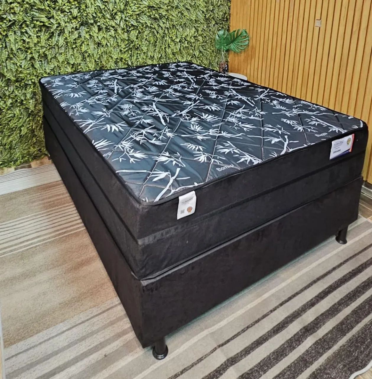 Cama box casal Milano 138x188 molas ensacadas  - Foto 2