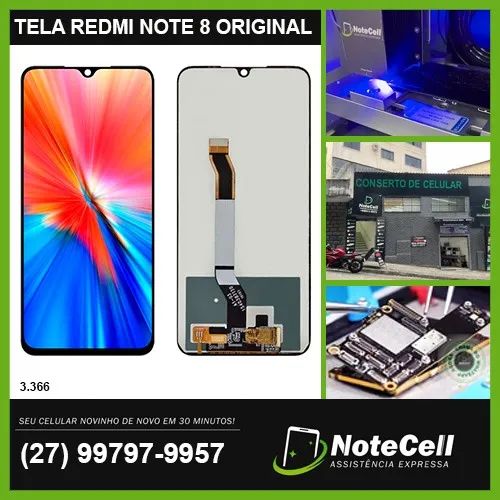 Tela Display Para Xiaomi Redmi Note 8 Original 3.366 - Instalação Expressa Em 30 Minutos!