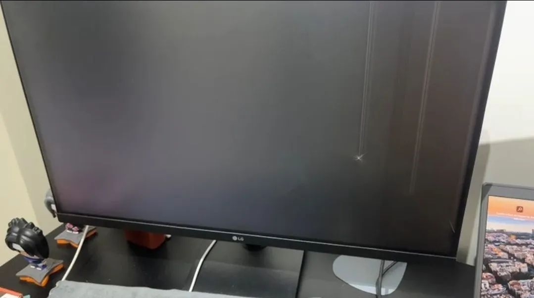 TELA LG 27 POLEGADAS COM DEFEITO NA TELA PRA TIRAR PEÇAS 