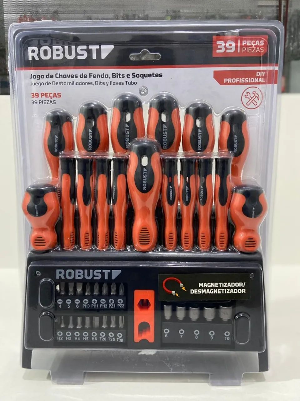 ふっちんセット Jogo Chaves De Fenda Phillips E Bits 39 Peças Robust - Ferramentas