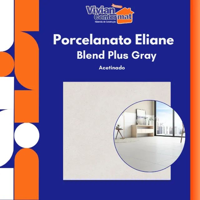  Porcelanato Blend Plus Gray 60x60cm A Eliane