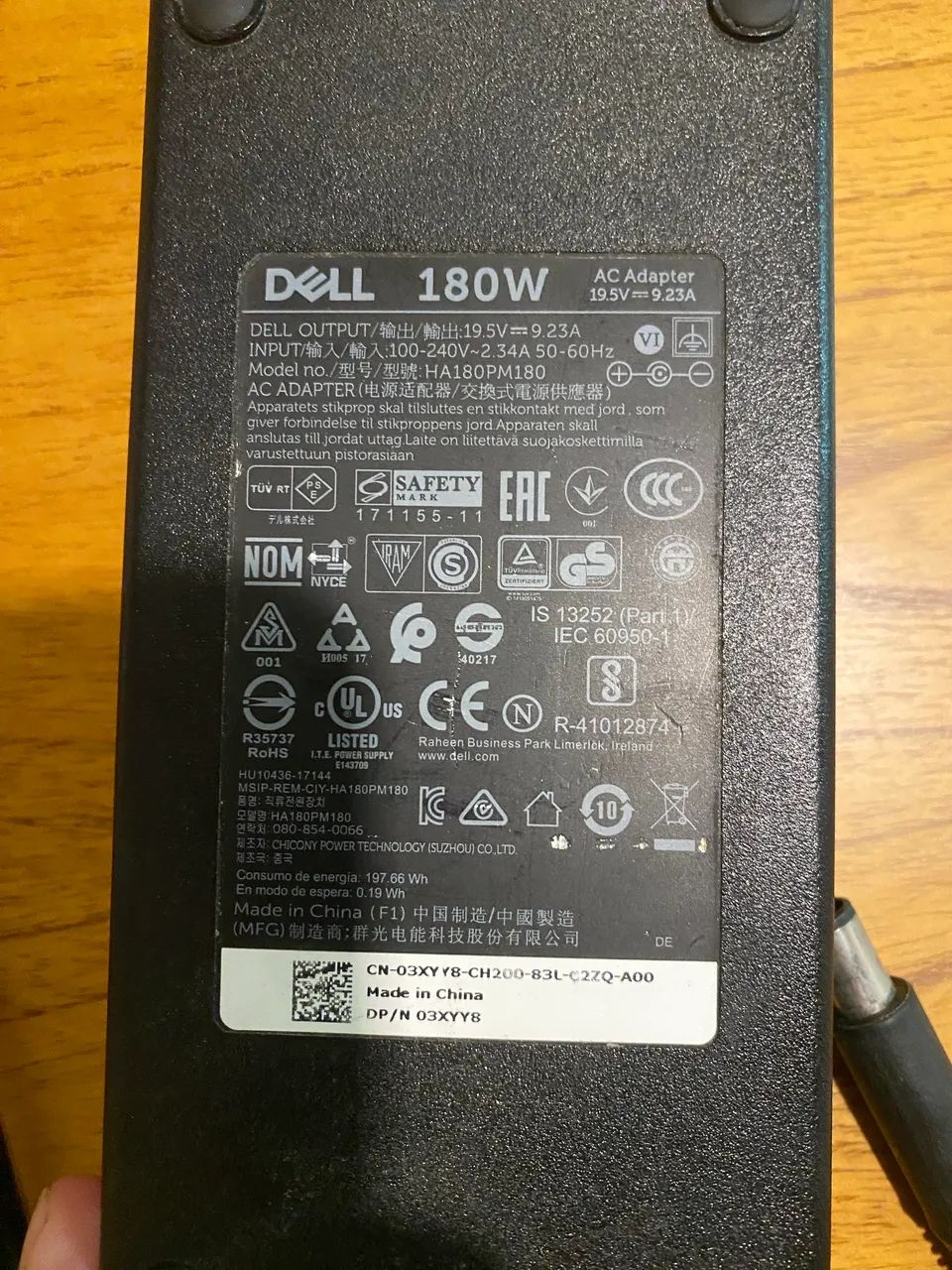 Vendo fonte Dell 180w