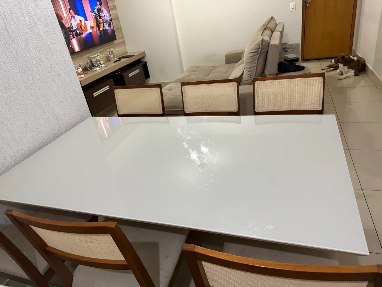MESA DE JANTAR COM 6 cadeiras  - Foto 2