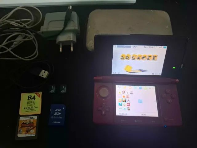 Nintendo 3DS vermelho - Jogos de Vídeo Game - Nossa Senhora da