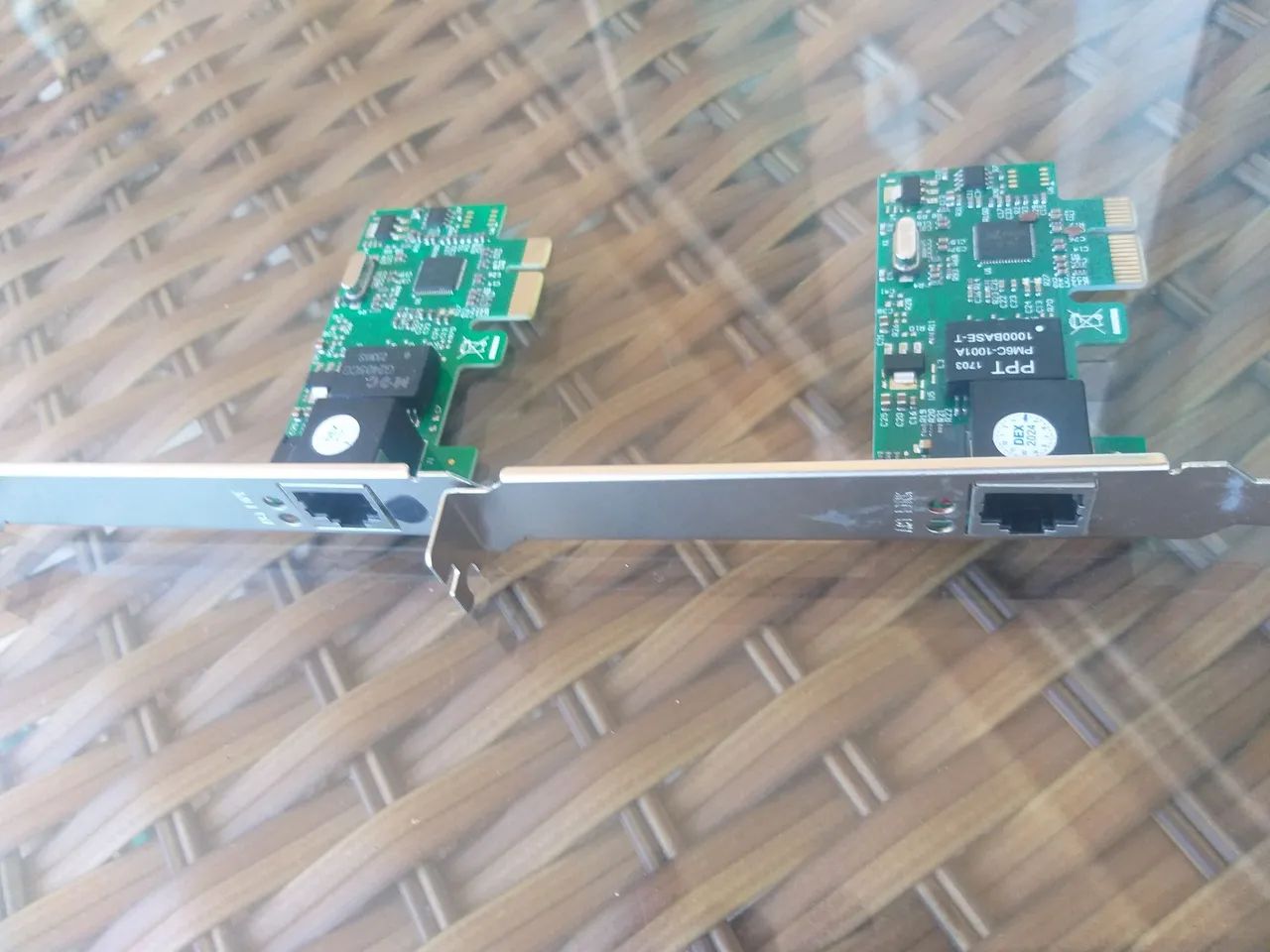 2 Placas de Rede Pcie Express 1 Gbps Novas