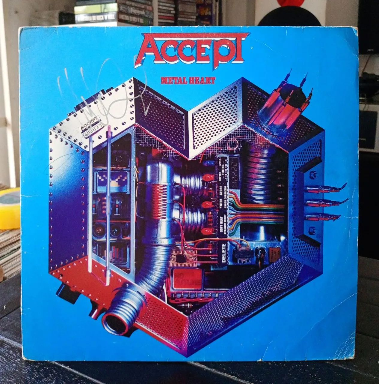 LP ACCEPT Metal Heart Vinil Autografado 