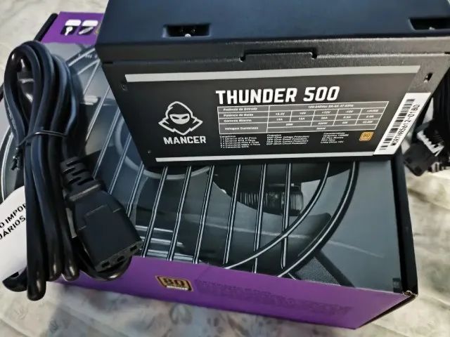 Fonte Mancer Thunder 500w Bronze 80 Plus - Nova ! - Foto 4