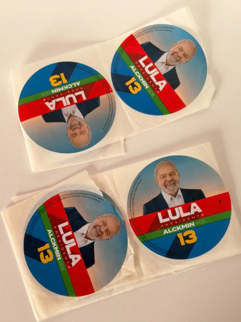 adesivos campanha Lula 2022 - Foto 2