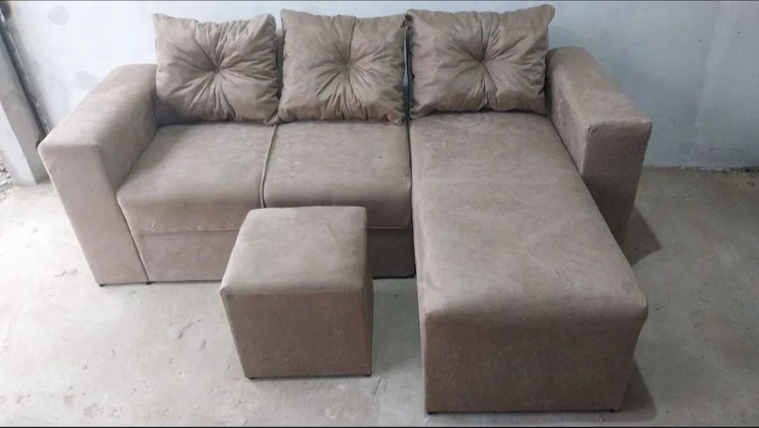 Promoção sofá cheisy simples três lugares novos e completos, várias cores  - Foto 5