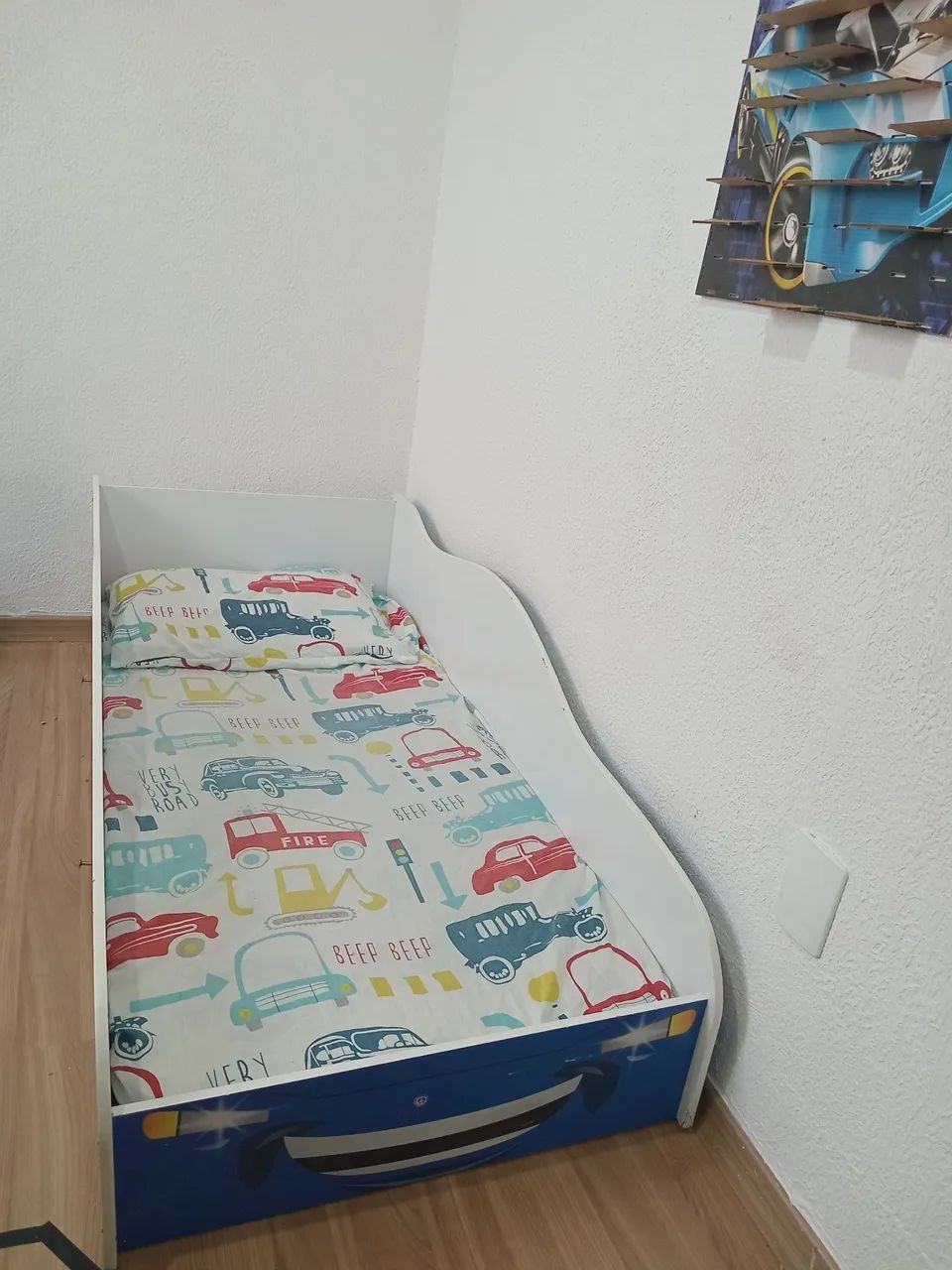 Cama infantil carros com colchão  - Foto 2