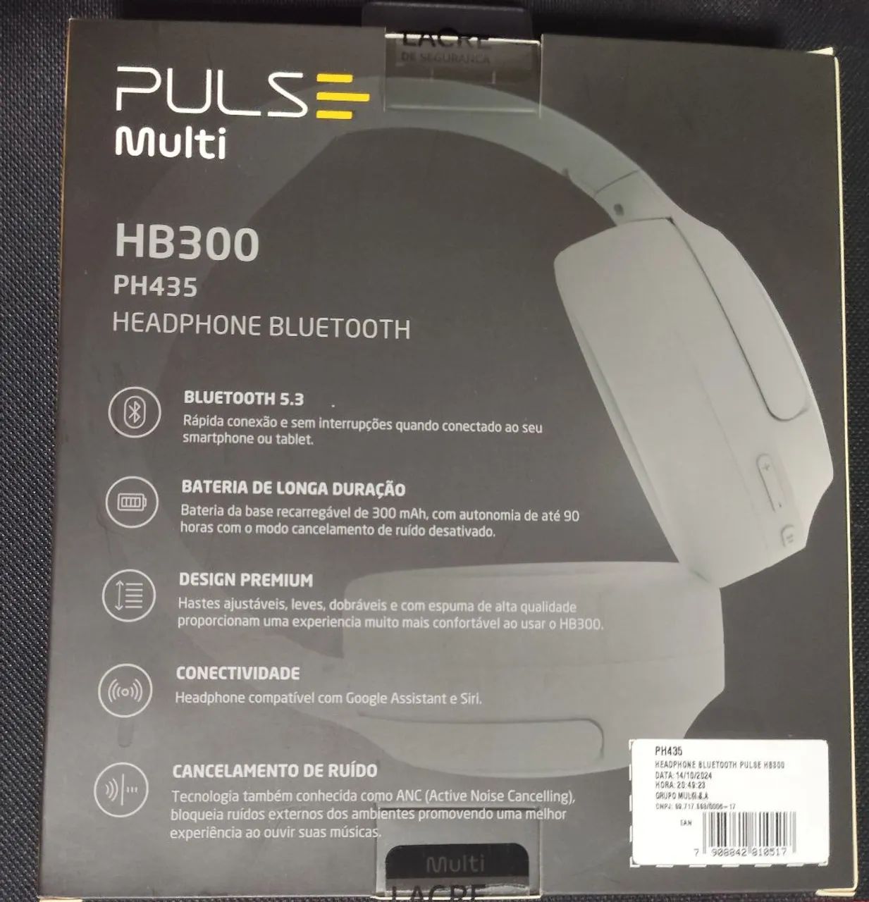 Headphone Multi Pulse HB300 Bluetooth Branco - Foto 2