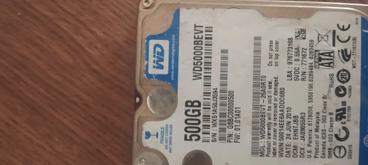 HD Sata notebook 500 GB  - Foto 3