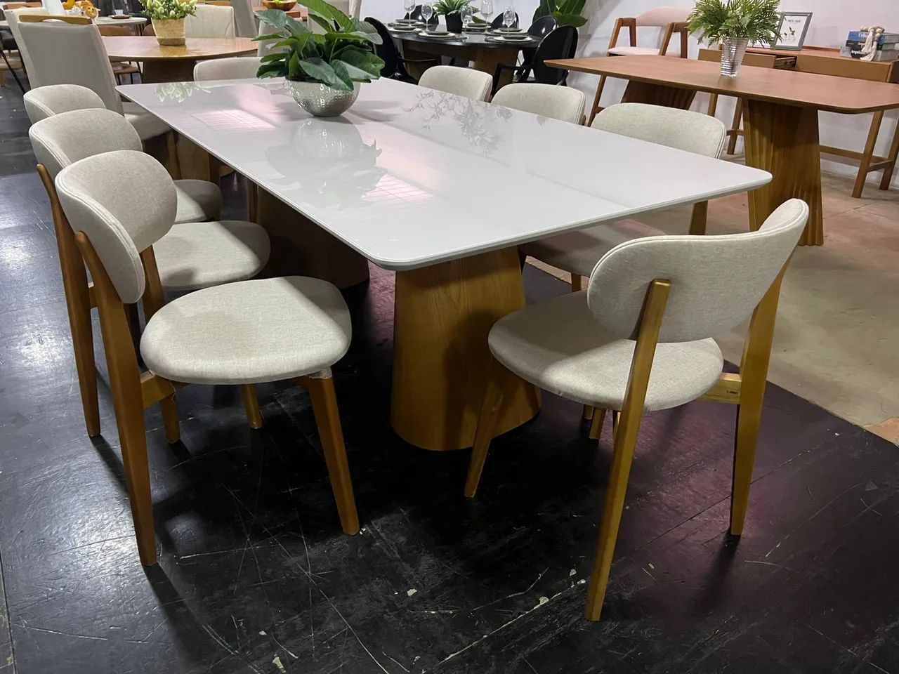 Mesa de Jantar Lírio com 08 Orion - Foto 4
