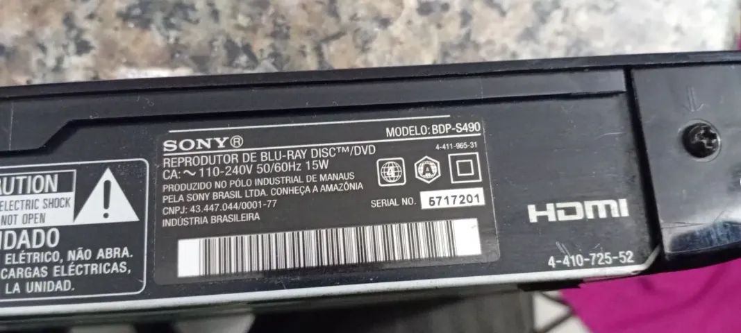 Blu-Ray 3D Sony DVD e mídias modelo BDP- S490 , Sem controle + 1 DVD Blu-Ray - Foto 5