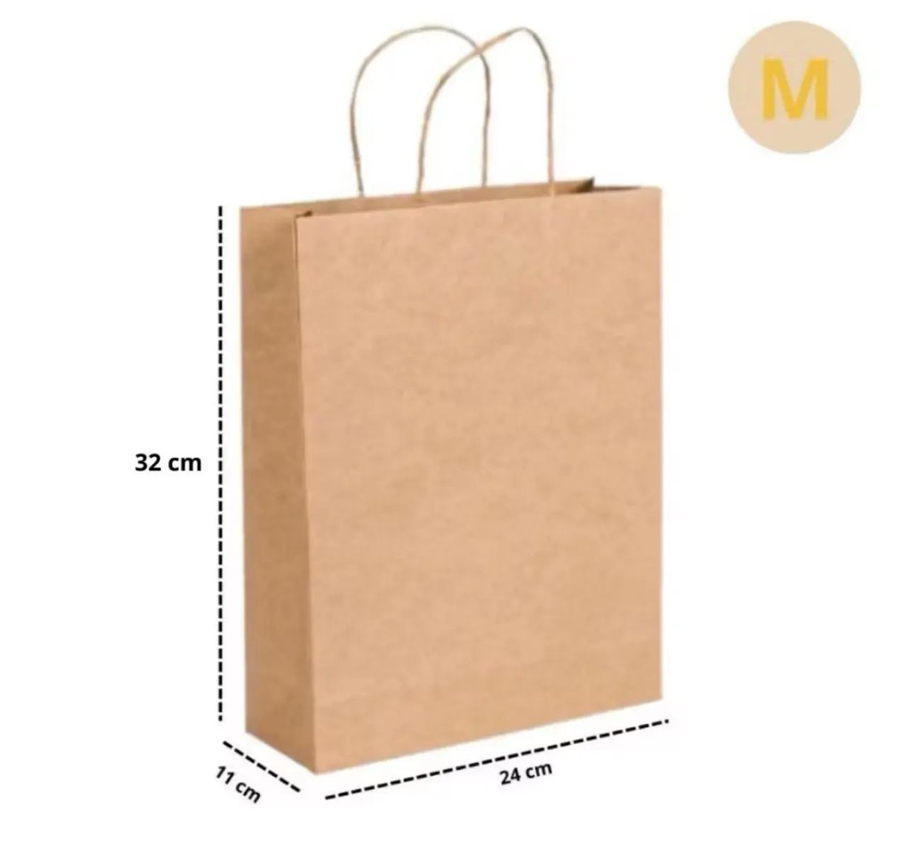 Sacolas Kraft M