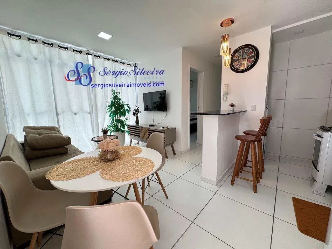 Apartamento mobiliado e próximo à praia no Porto das Dunas.