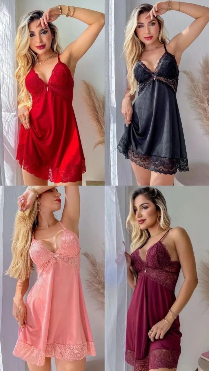 Camisola e calcinha em renda - Foto 4