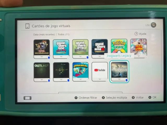 Switch Lite CONSERVADO 32 GB Vem com CAIXA + CASE + JOGOS - Foto 5