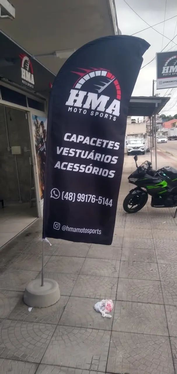 Wind-Banner - R$ 199 - Promoção - Completo (Bandeira + Haste + Base) Apenas R$ 199 - Foto 5