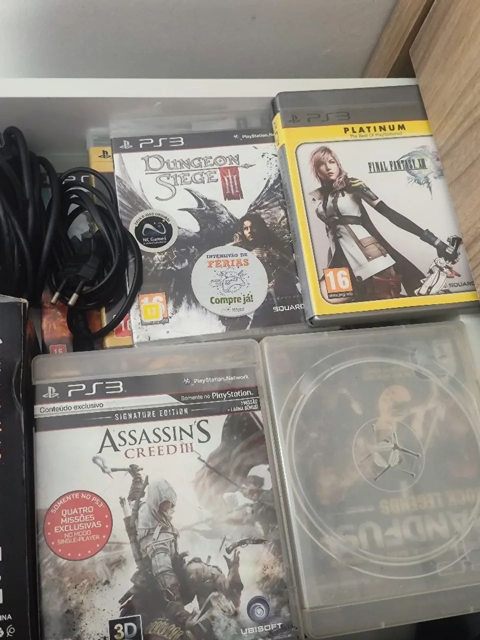 PS3 com 1 controle e vários jogos - Foto 4