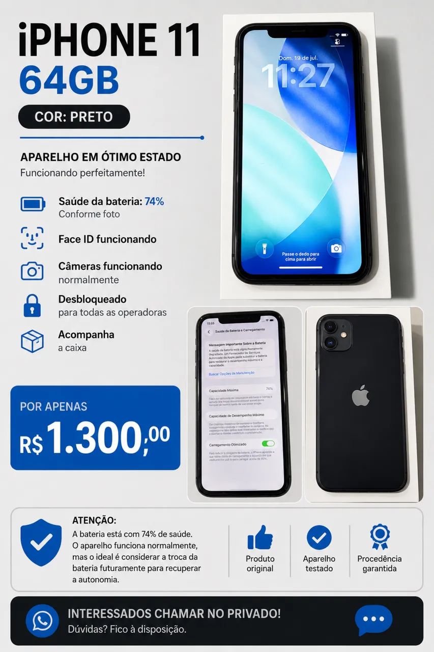 iPhone 11 64GB - Foto 2