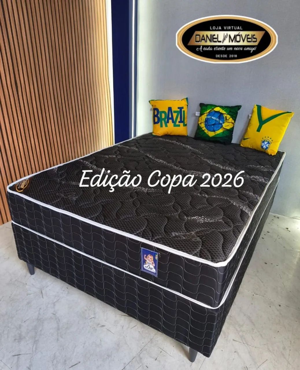 Cama casal com travesseiros do Brasil _ Entrega grátis! - Foto 2