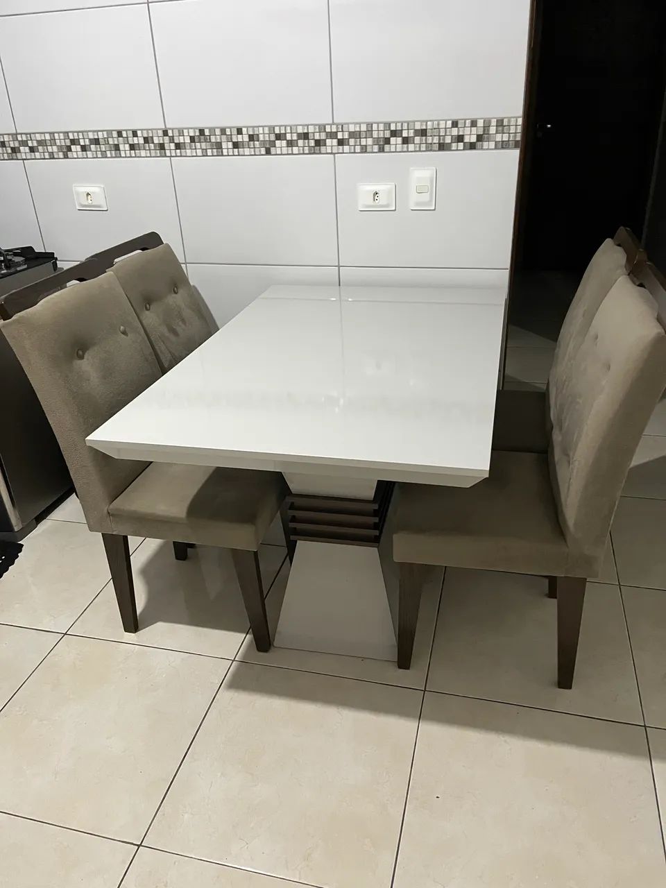 Mesa 4 cadeiras 1,20x80 cm - Foto 3