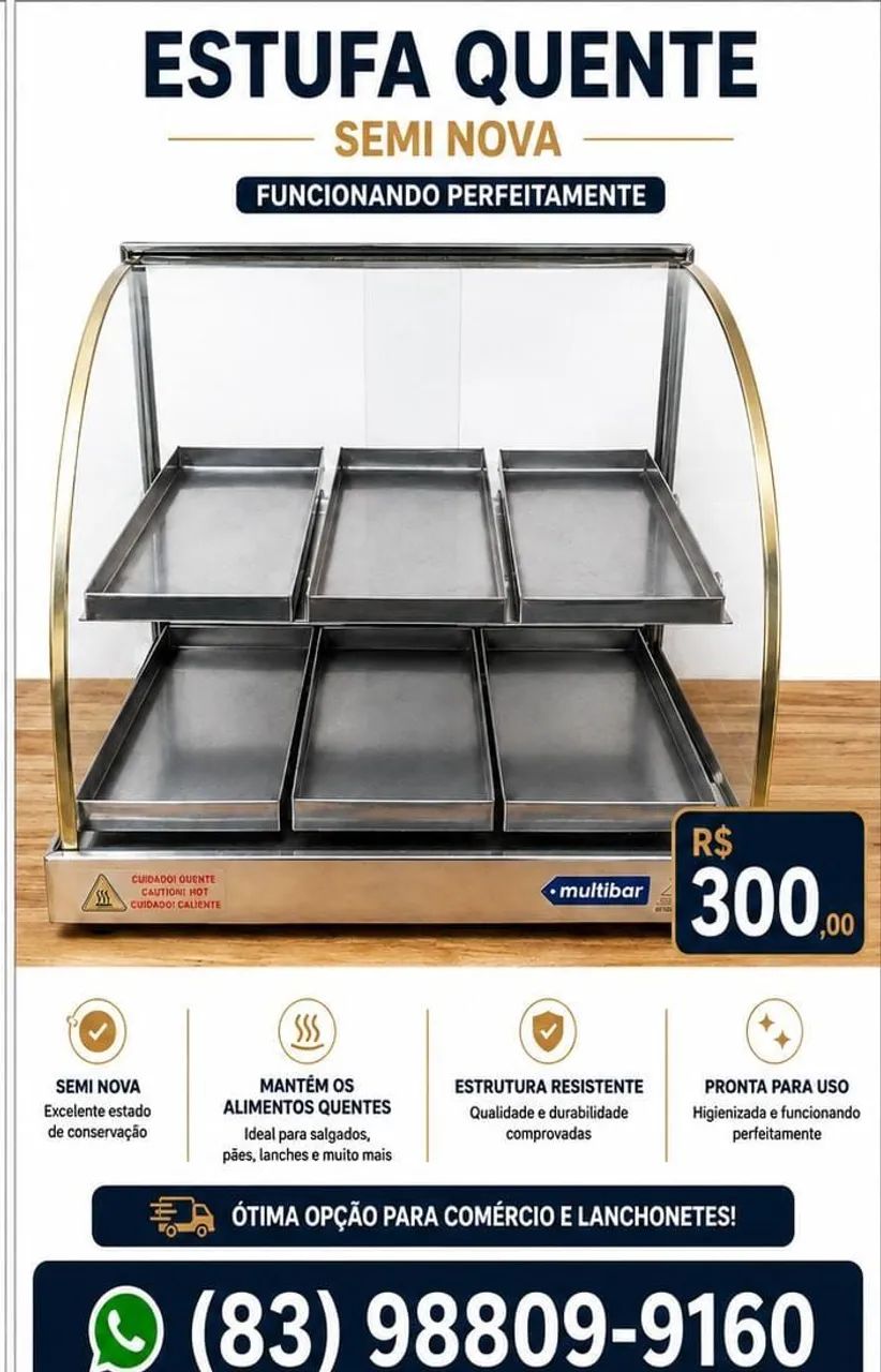 Estufa salgados 