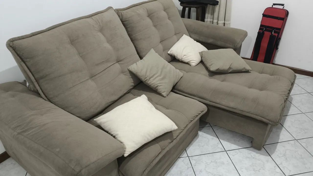 Sofá reclinável de 2.5m