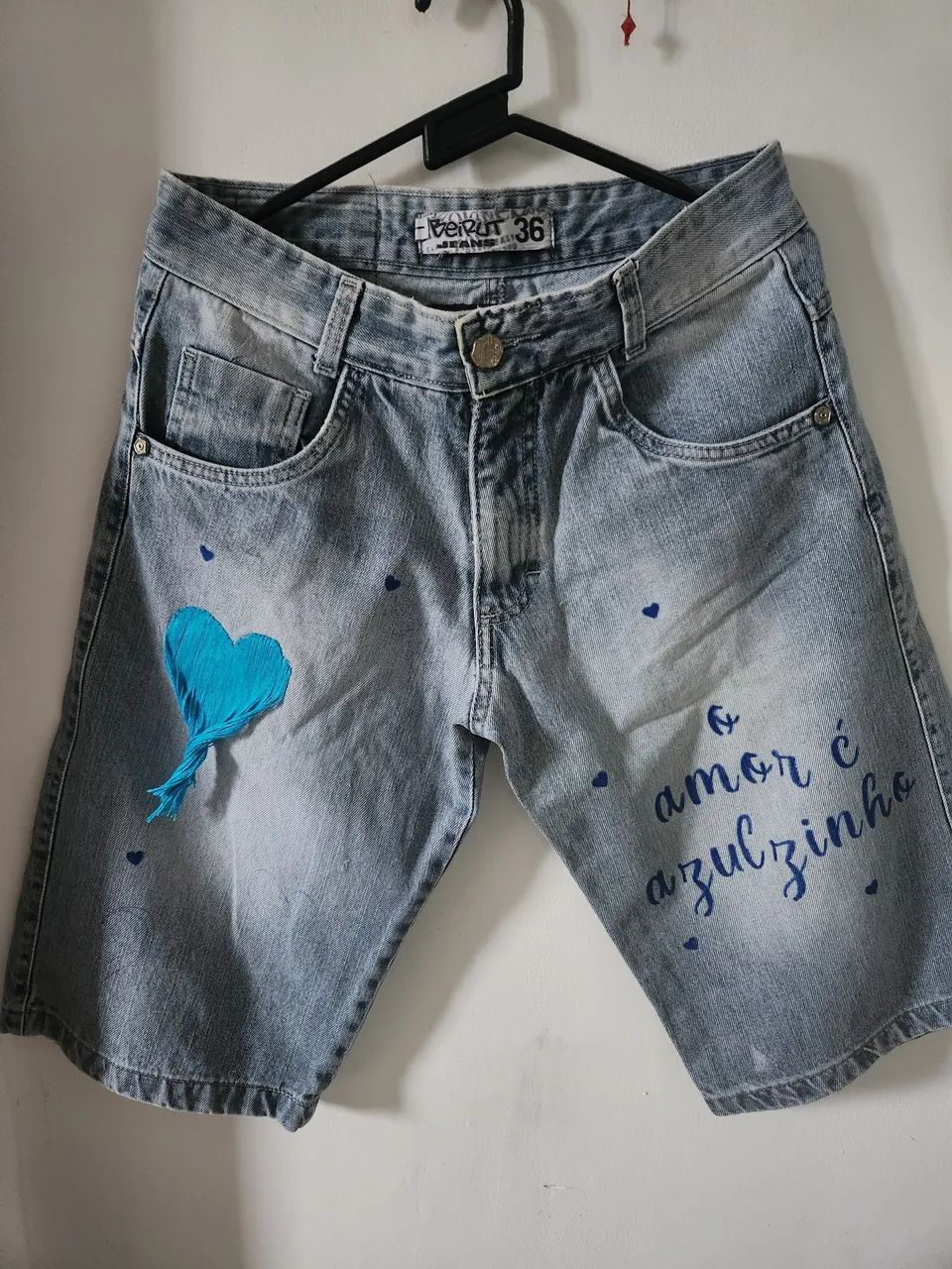 Bermuda Jeans Customizada 