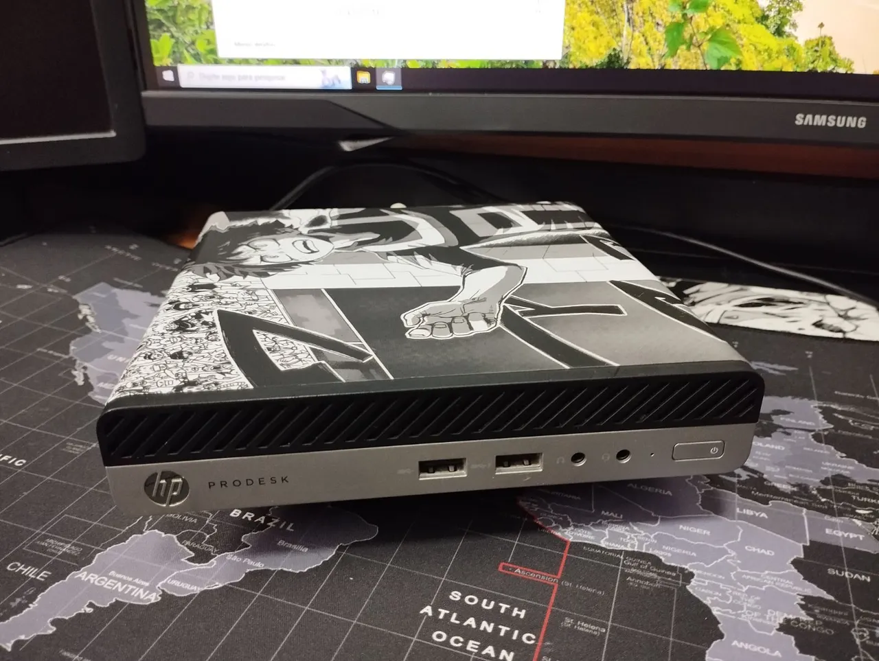 Mini Computador Hp Prodesk 400 G4 DM i3-8100T 8gb Ddr4 Ssd 120