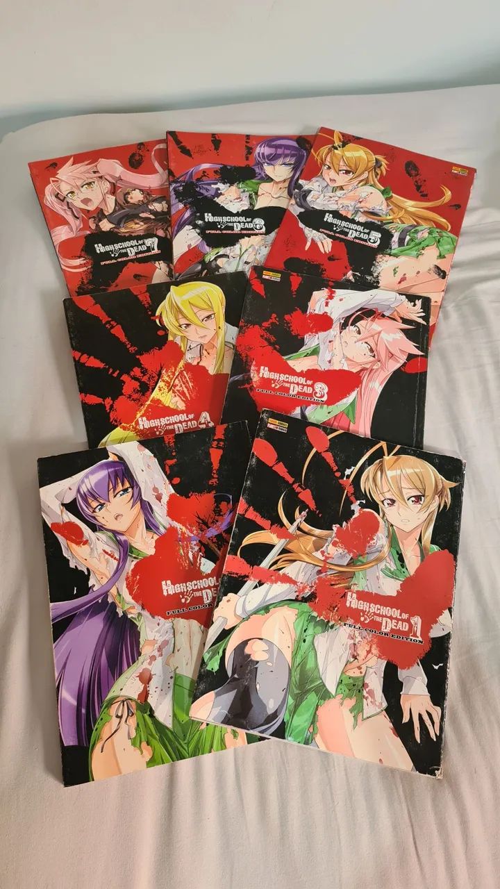 Coleção mangá High School of the Dead Full Color Edition panini