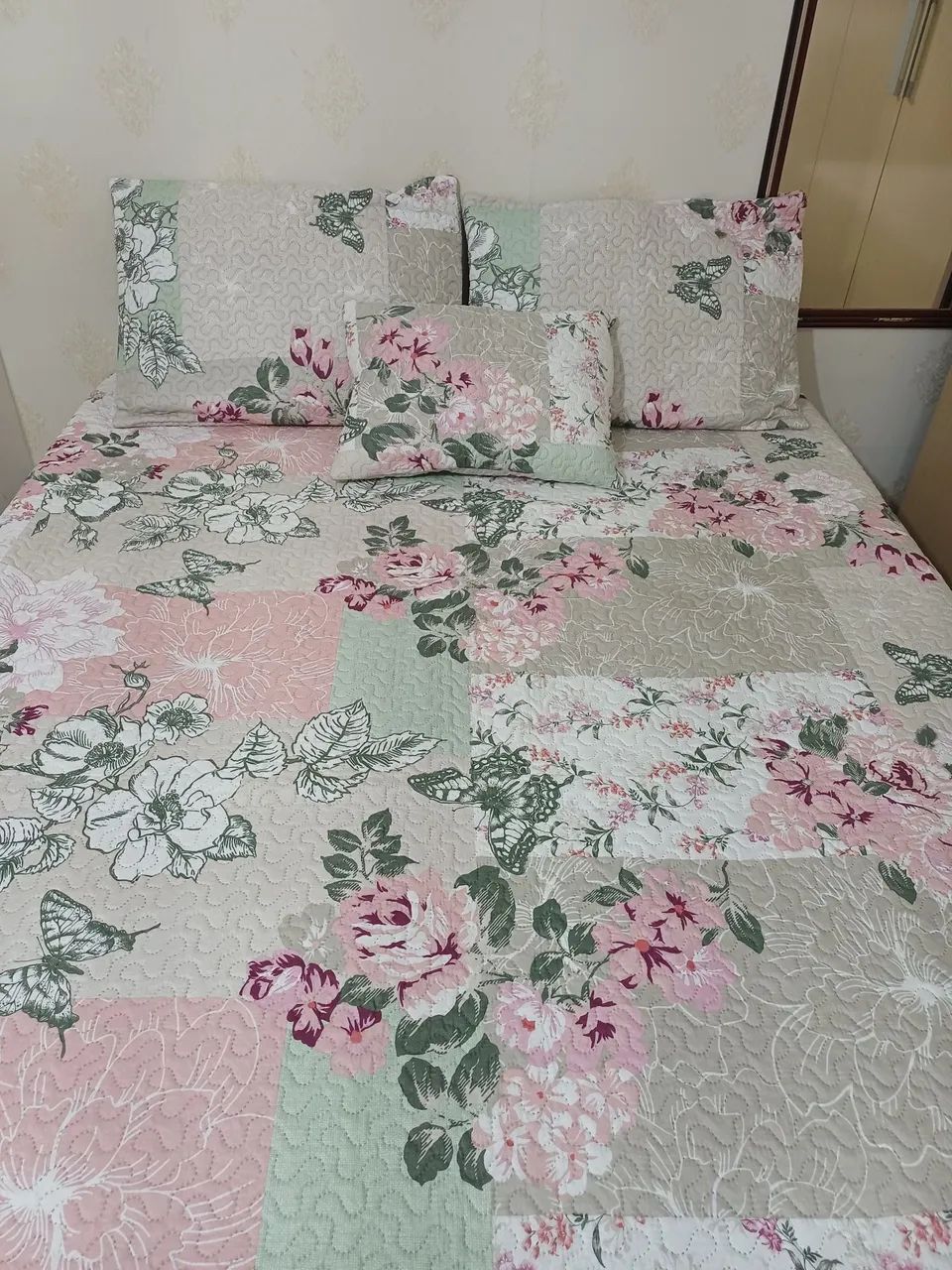 Colchas , Cobre leito em Matelasse