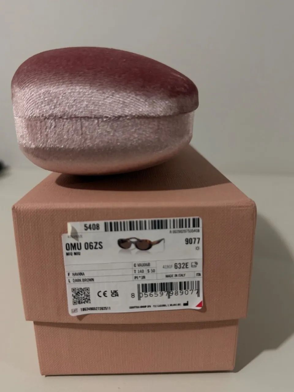 Óculos Sol Miu Miu Original MU06ZS onça  - Foto 4